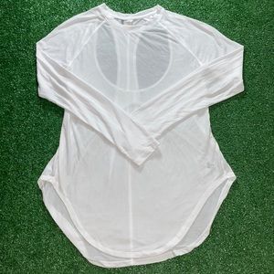 Womens Underarmor Open Back Detailed Long Sleeve Activewear T-Shirt